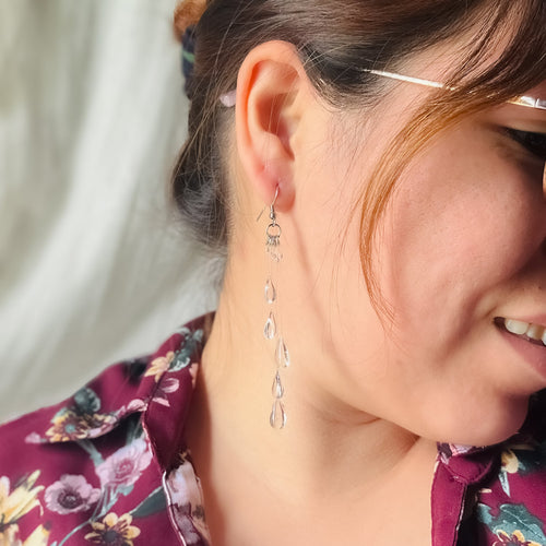 ✨49% OFF Today ✨Handmade Dewdrop Falling Rain Earring