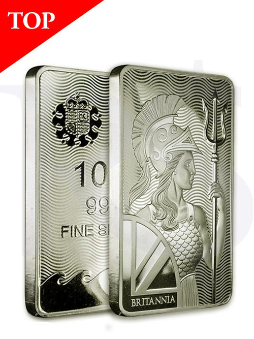 10 oz British Silver Britannia Bar