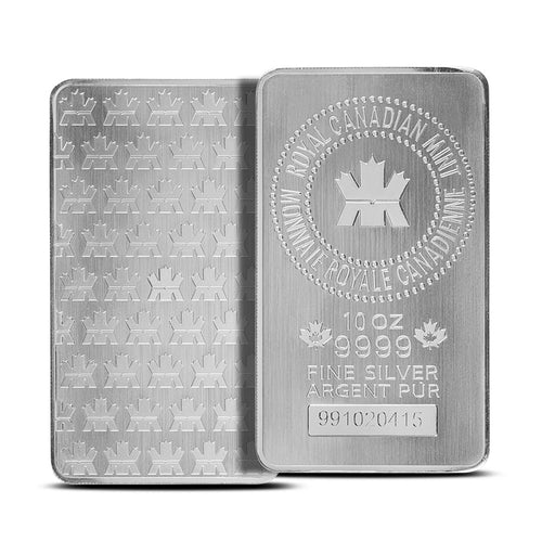 10 oz Royal Canadian Mint Silver Bar