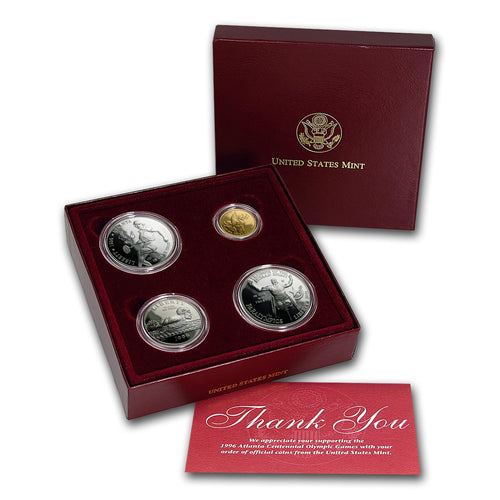 1996 4-Coin Commem Olympic Proof Set