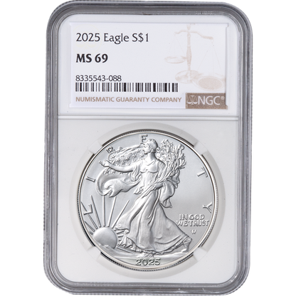 2025 American 1-Qunce Silver Eagle Brilliant Uncirculated