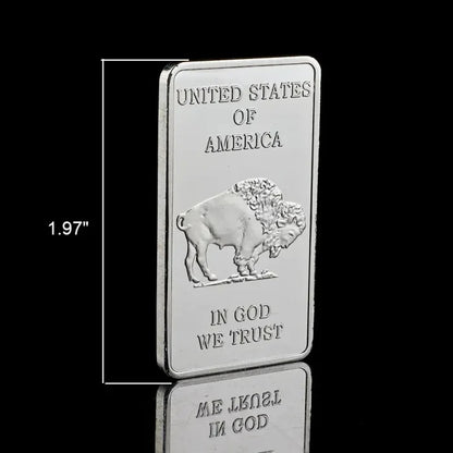 10 0z Silvertowne MintBuffalo Silver Bar