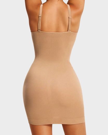 Scoop Neck Seamless Tummy Control Shaping Dress