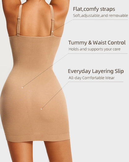 Scoop Neck Seamless Tummy Control Shaping Dress